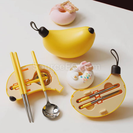 禮品訂造創意香蕉造型便攜餐具紀念品