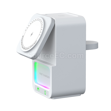 禮品訂造藍牙音箱5合1無線充電器紀念品