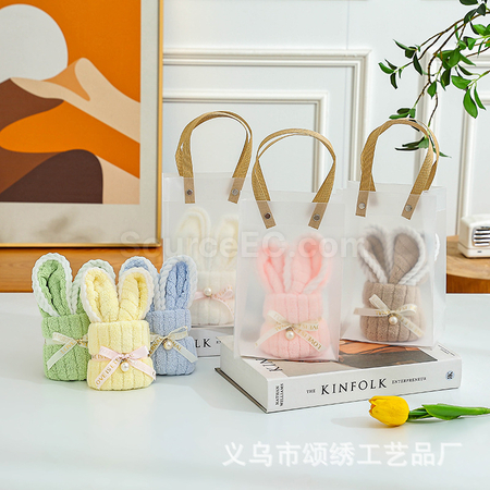 禮品訂造復活兔毛巾紀念品