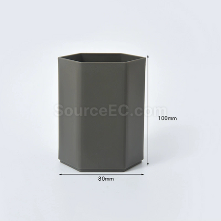 禮品訂造輕奢簡約大容量六角筆筒紀念品