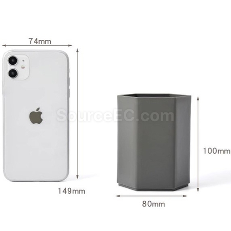 禮品訂造輕奢簡約大容量六角筆筒紀念品