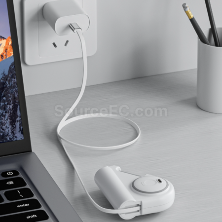 禮品訂造伸縮自帶線行動電源紀念品