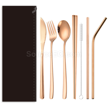禮品訂造便攜不鏽鋼餐具套裝紀念品