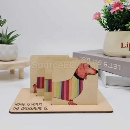 禮品訂造環保木質杯墊紀念品