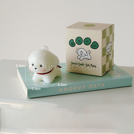 禮品訂造小狗香氛蠟燭擺件紀念品
