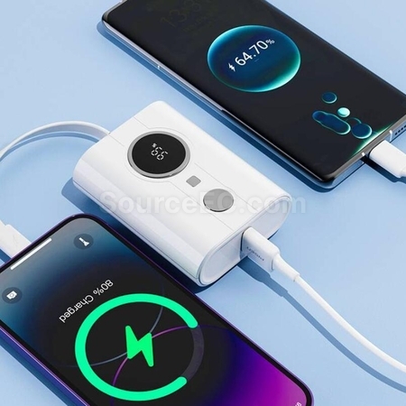 禮品訂造Pisen快充自帶單線迷妳移動電源紀念品