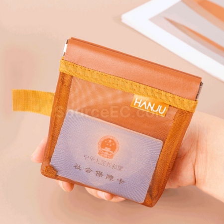 禮品訂造彈片開口網紗收納袋紀念品