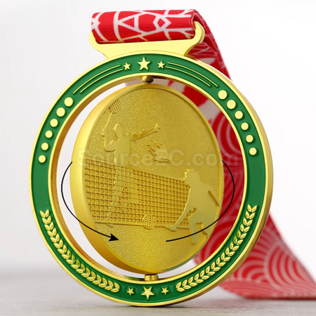 禮品訂造羽毛球金屬獎牌紀念品