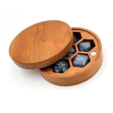 禮品訂造磁吸式骰子木盒紀念品