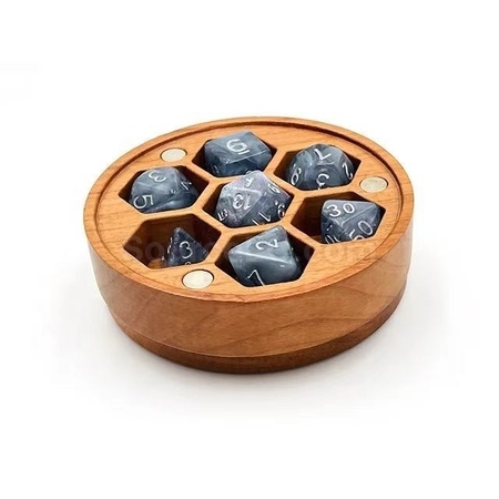 禮品訂造磁吸式骰子木盒紀念品