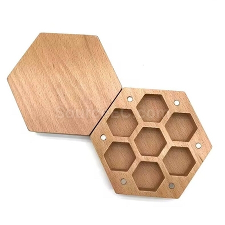 禮品訂造磁吸式骰子木盒紀念品