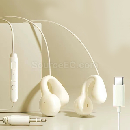禮品訂造骨傳導耳夾有線耳機紀念品