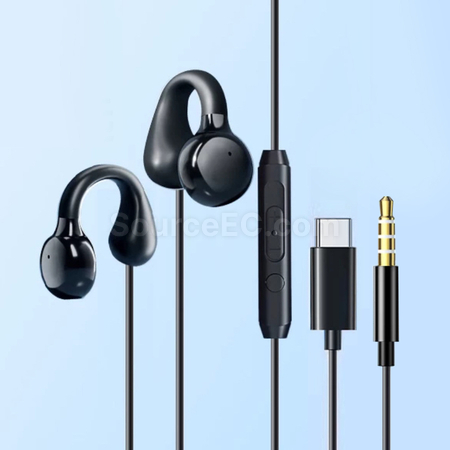 禮品訂造骨傳導耳夾有線耳機紀念品