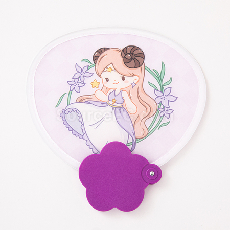 禮品訂造花朵折疊廣告扇子紀念品