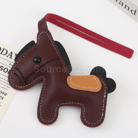 禮品訂造PU皮革小馬掛件紀念品