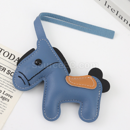 禮品訂造PU皮革小馬掛件紀念品