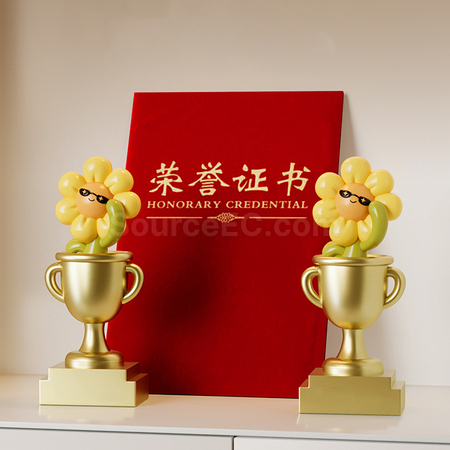 禮品訂造向日葵獎座紀念品