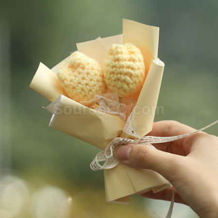 禮品訂造畢業季伴手禮針織花束紀念品