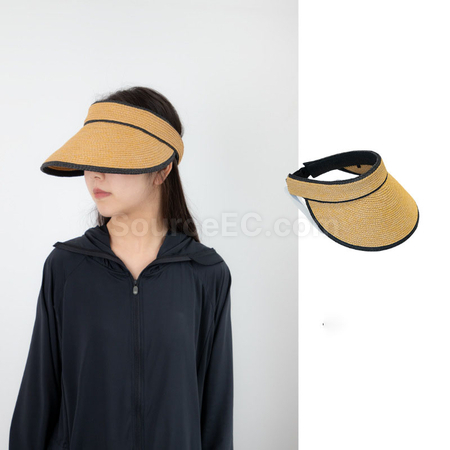 禮品訂造空頂防曬草帽太陽帽紀念品