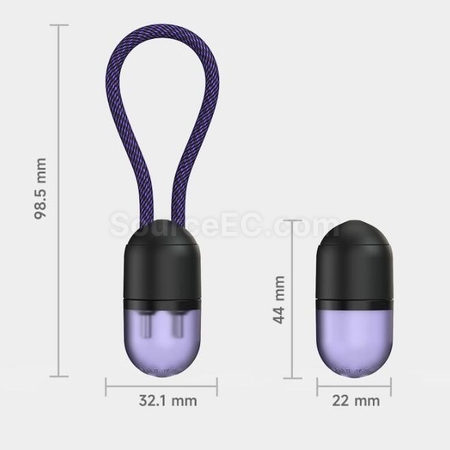 禮品訂造240W迷你膠囊柔軟編織快充線紀念品