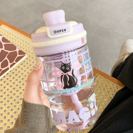 禮品訂造Tritan可愛吸管水樽紀念品