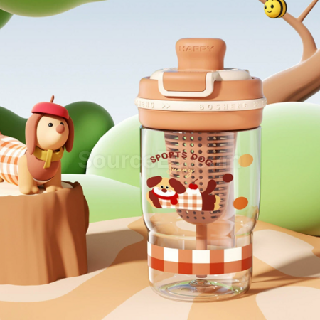 禮品訂造Tritan可愛吸管水樽紀念品