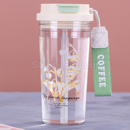 禮品訂造便攜隨行運動雙飲吸管杯紀念品