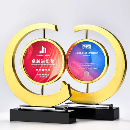 禮品訂造可旋轉水晶獎座紀念品