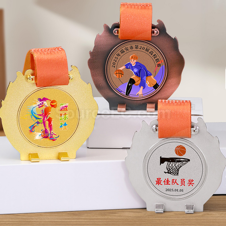 禮品訂造羽毛球金屬獎牌紀念品