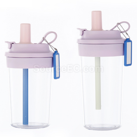 禮品訂造塑膠吸管水樽紀念品