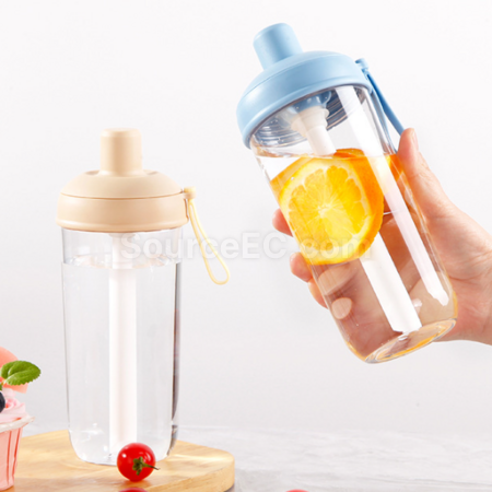 禮品訂造塑膠吸管水樽紀念品