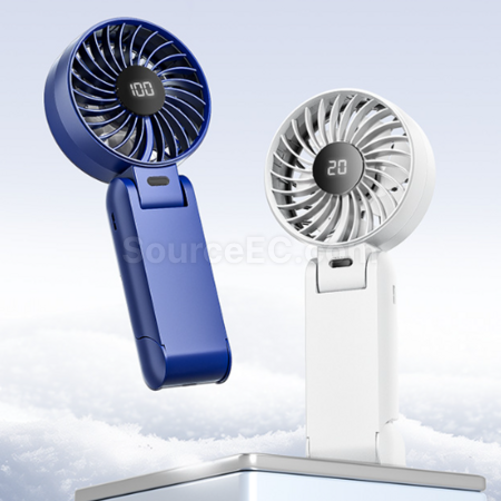 禮品訂造掛脖折疊數顯風扇紀念品