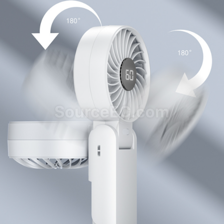 禮品訂造掛脖折疊數顯風扇紀念品