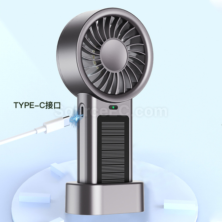禮品訂造太陽能USB手持風扇紀念品