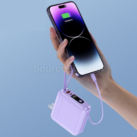 禮品訂造多功能三合一可拆卸插頭移動電源紀念品