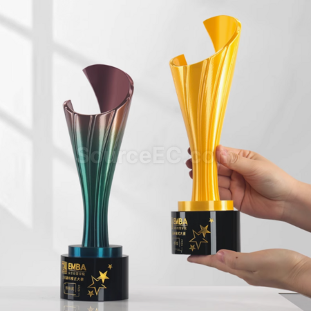 禮品訂造金屬圓柱獎杯紀念品