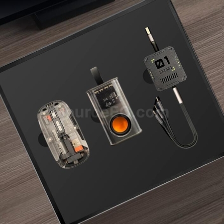 禮品訂造機甲透明風無線藍牙音箱套裝紀念品