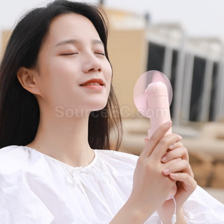 禮品訂造五合一（行動電源鏡子手電筒支架）手持風扇紀念品