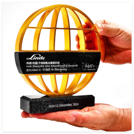 禮品訂造金屬大理石獎座紀念品