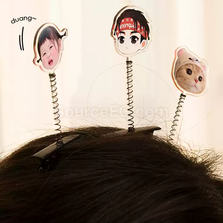 禮品訂造彈簧髮夾紀念品