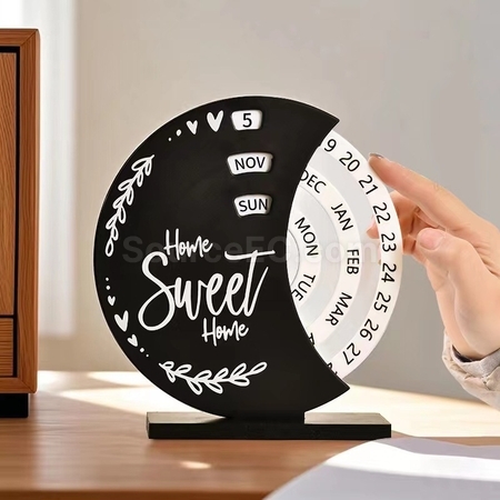 禮品訂造旋轉萬年檯曆紀念品