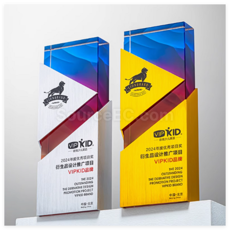 禮品訂造創意金屬水晶獎座紀念品