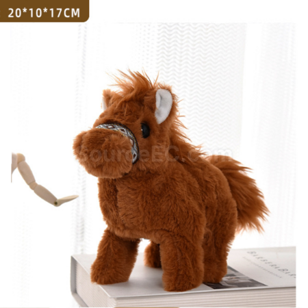 禮品訂造電動毛絨仿真小馬紀念品