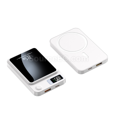 禮品訂造3C認證22.5W磁吸無線移動電源紀念品