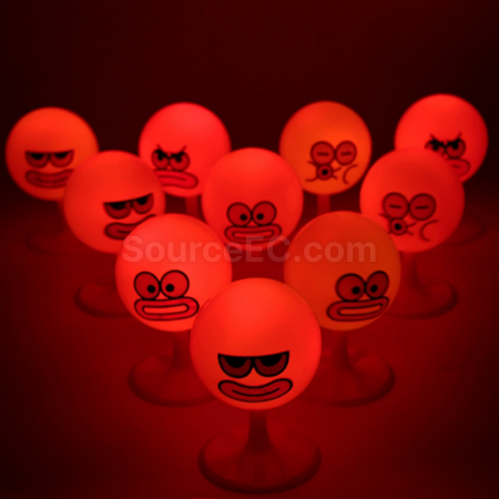 禮品訂造解壓拳擊球桌面發洩球拍拍燈紀念品