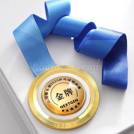 禮品訂造乒乓球金屬獎牌紀念品