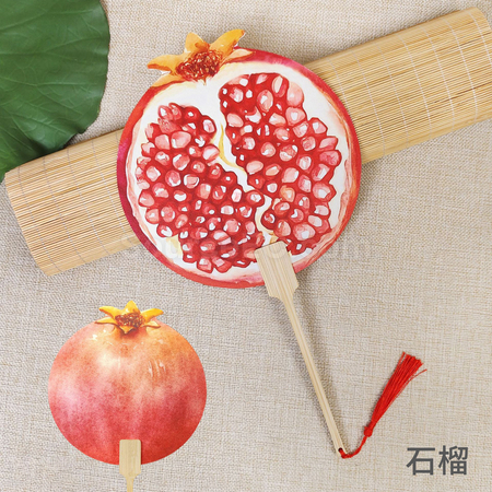 禮品訂造夏天爆款水果扇紀念品