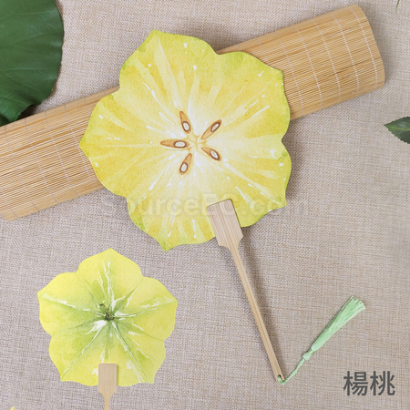禮品訂造夏天爆款水果扇紀念品