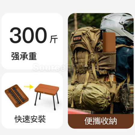 禮品訂造鋁合金便攜收納戶折疊凳紀念品