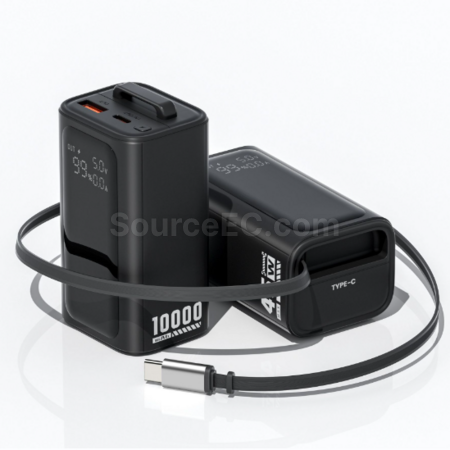 禮品訂造自帶線便攜移動電源紀念品